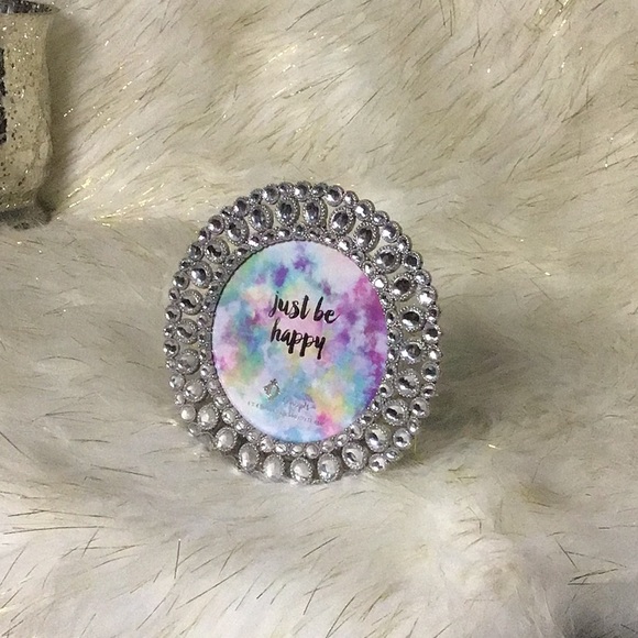 4x4 IN 10/10cm Jewel embroidered picture frame - Picture 1 of 4